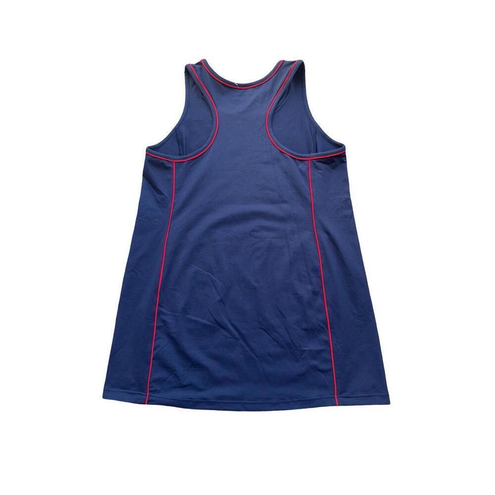 J. Jill Red Trim on Navy Blue Fit Tennis Dress Women Large New - Picture 5 of 5